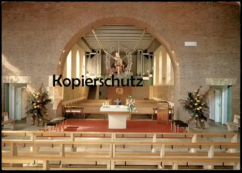 ÄLTERE POSTKARTE KAISERSESCH EIFEL WALLFAHRTSKIRCHE MARIA MARTENTAL Altar Innenansicht Kirche Ansichtskarte cpa postcard