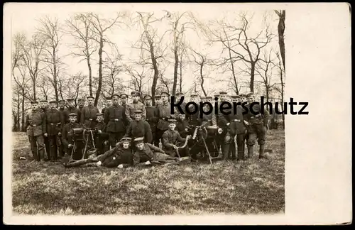 ALTE FOTO POSTKARTE SOLDATEN VERMUTLICH GREIZ MILITÄR KANONE WAFFE Soldat Photo Ansichtskarte cpa AK postcard