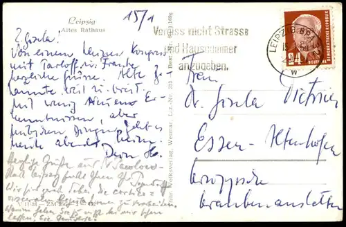 ALTE POSTKARTE LEIPZIG RATHAUS STÄNDE DEUTSCHE FRAUEN UND MÜTTER BANNER DAS DEUTSCHE KULTURGESPRÄCH WIRD FORTGESETZT AK