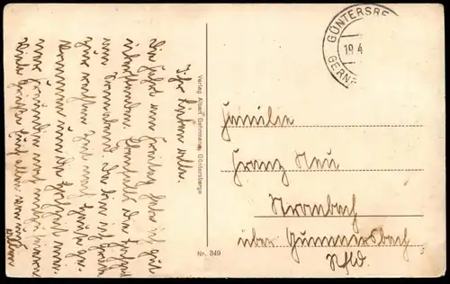 ALTE POSTKARTE GÜNTERSBERGE IN ANHALT FACHWERK HARZGERODE HARZ SACHSEN-ANHALT Fachwerkhaus AK cpa postcard Ansichtskarte