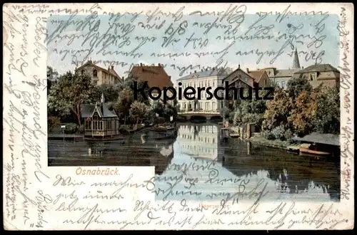 ALTE POSTKARTE OSNABRÜCK HASEPARTIE HASE 1902 Ansichtskarte AK cpa postcard