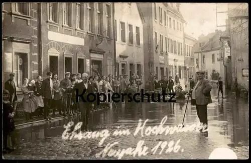 ALTE POSTKARTE EHRANG IM HOCHWASSER NEUJAHR 1926 TRIER Überschwemmung Mosel Flut Ansichtskarte postcard cpa AK