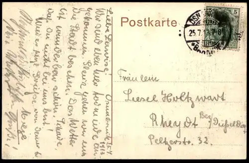 ALTE POSTKARTE OSNABRÜCK GROSSE STRASSE GESCHÄFT ADOLF HASSELBACH WILH. MÖLLMANN HEINR. LINTKER Ansichtskarte postcard