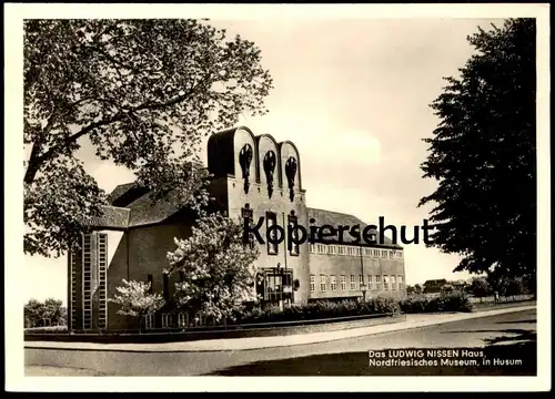 ÄLTERE POSTKARTE HUSUM DAS LUDWIG NISSEN HAUS NORDFRIESISCHES MUSEUM Ansichtskarte postcard cpa AK