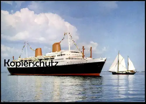 ÄLTERE POSTKARTE MS EUROPA KREUZFAHRTSCHIFF DAMPFER NORDDEUTSCHER LLOYD AG Schiff ship postcard AK Ansichtskarte