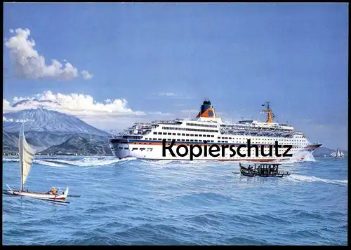 ÄLTERE POSTKARTE MS NEUE EUROPA KREUZFAHRTSCHIFF HAPAG LLOYD AG Schiff Motorschiff ship bateau Ansichtskarte AK postcard
