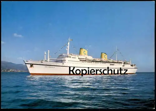 ÄLTERE POSTKARTE M/N MS COLUMBUS C. SCHIFF KREUZFAHRTSCHIFF Dampfer ship Ansichtskarte AK postcard cpa