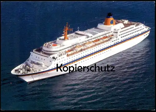 ÄLTERE POSTKARTE DIE NEUE MS EUROPA KREUZFAHRTSCHIFF HAPAG LLOYD Schiff Motorschiff ship bateau Ansichtskarte postcard