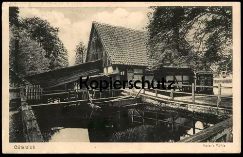 ALTE POSTKARTE GÜTERSLOH MEIER'S MÜHLE Wassermühle mill moulin Ansichtskarte AK postcard cpa