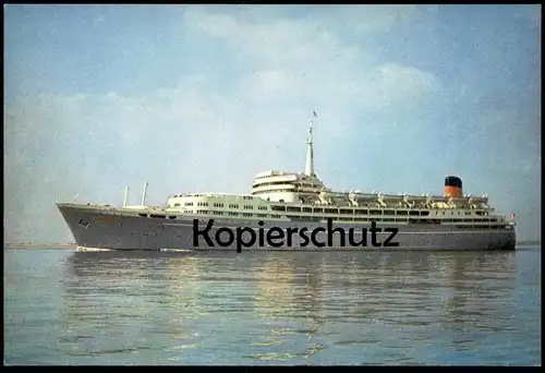 ÄLTERE POSTKARTE MS S.S. OUTHERN CROSS SHAW SAVILL LINE KREUZFAHRTSCHIFF Schiff Motorschiff ship bateau cpa postcard