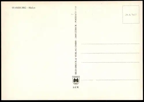 ÄLTERE POSTKARTE HAMBURG BARKASSE ELLI SÖNKE FRIEDA KUNGSHOLM HAFEN Schiff ship harbour bateau Ansichtskarte AK postcard