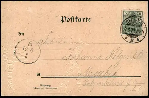 ALTE LITHO PRÄGE-POSTKARTE GRUSS AUS FRITZ WENDEBORN'S WEINSTUBEN BERLIN KIND SEKT SEKTFLASCHE Ansichtskarte AK postcard