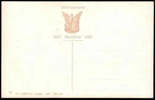 ALTE POSTKARTE MANNHEIM STRASSENSCHMÜCKUNG ZUR JUBELFEIER PLANKEN MIT TRIUMPHBOGEN Strassenbahn Ansichtskarte postcard