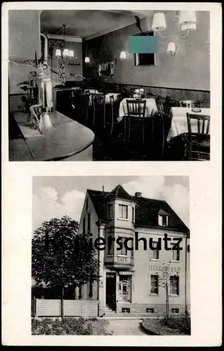 ALTE POSTKARTE ST. INGBERT CAFÉ ULLEMEYER PORTRÄT A. H. 1944 SAAR SAARGEBIET Ansichtskarte AK cpa postcard