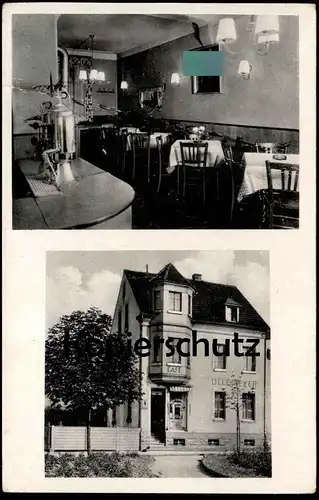 ALTE POSTKARTE ST. INGBERT CAFÉ ULLEMEYER PORTRÄT AxxLF HxxxER 1944 SAAR SAARGEBIET Ansichtskarte postcard