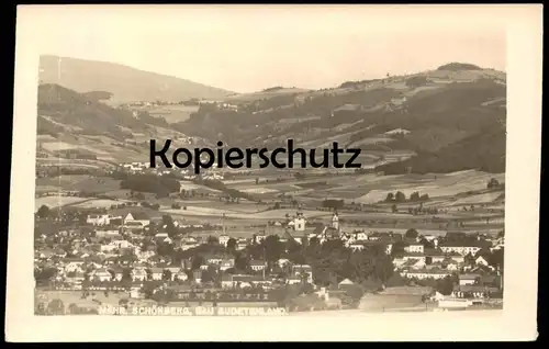 ALTE POSTKARTE MÄHRISCH SCHÖNBERG GAU SUDETENLAND PANORAMA SUDETEN Sumperk Mähren Ceska Ansichtskarte AK cpa postcard