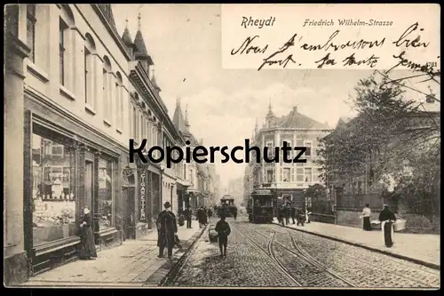 ALTE POSTKARTE RHEYDT FRIEDRICH WILHELM-STRASSE CIGARETTEN GESCHÄFT MÖNCHENGLADBACH Ansichtskarte AK postcard cpa