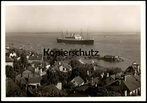ÄLTERE POSTKARTE BLICK AUF DIE ELBE DAMPFER HAMBURG Schiff steam ship Ansichtskarte AK cpa postcard