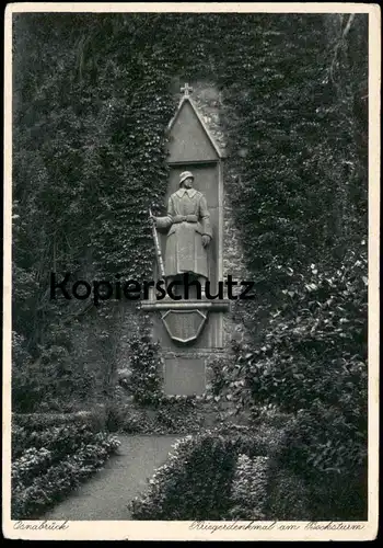 ALTE POSTKARTE OSNABRÜCK KRIEGERDENKMAL AM BOCKSTURM DENKMAL SOLDAT Ansichtskarte AK cpa postcard