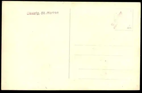ALTE POSTKARTE DANZIG ST. MARIEN MARIENKIRCHE Kirche Gdansk Ansichtskarte AK cpa postcard