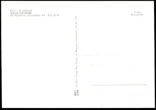 ALTE POSTKARTE LEVERKUSEN OPLADEN KONDITOREI CAFÉ ALFRED HOFFSTADT Ansichtskarte AK cpa postcard
