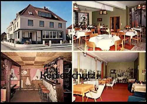 ÄLTERE POSTKARTE BAD ROTHENFELDE HAUS SABLOTNY INHABER H. SABLOTNY SPIERINGSTRASSE 14 DROSSELWEG BAR TV postcard AK cpa