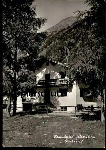 ÄLTERE POSTKARTE SÖLDEN ÖTZTAL 1377 METER HAUS STEFAN Tirol Österreich Austria Ansichtskarte AK cpa postcard