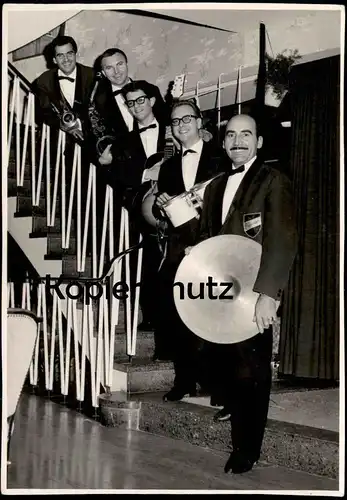 ÄLTERE FOTO POSTKARTE SEEFELD MUSIKER DIE FLAMINGOS MUSIK Tirol Band aus Linz ? Österreich Austria AK cpa photo postcard