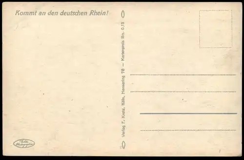 ALTE POSTKARTE KÖLN-DÜSSELDORFER RHEIN-DAMPFSCHIFFAHRT DAMPFER DRACHENFELS Schiff AK postcard steamship steamboat ship