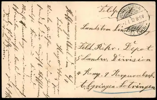 ALTE POSTKARTE HOFFNUNGSTHAL GESAMTANSICHT PANORAMA Rösrath Eisenbahn railway Ansichtskarte cpa postcard AK