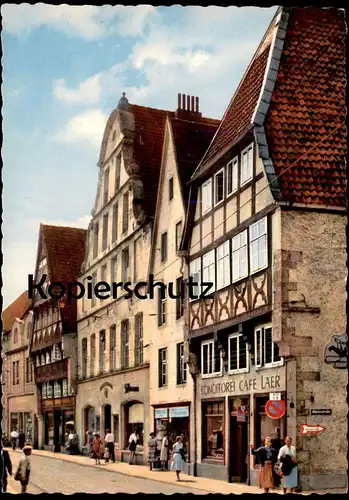 ÄLTERE POSTKARTE OSNABRÜCK KRAHNSTRASSE KONDITOREI CAFÉ LAER Ansichtskarte AK postcard cpa