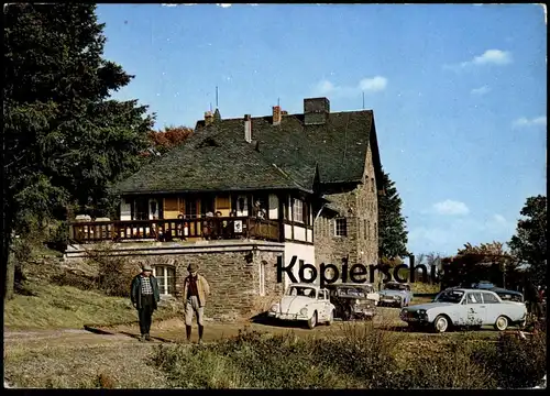 ÄLTERE POSTKARTE KESSELING STEINBERGHAUS DES EIFELVEREINS ORTSGRUPPE BONN VW KÄFER VOLKSWAGEN ALTENAHR AHRTAL postcard