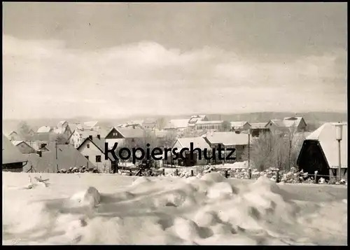 ÄLTERE POSTKARTE HOLLERATH EIFEL KAUFHAUS RÖHL / HANF HELLENTHAL NORDEIFEL SCHNEE WINTER Ansichtskarte postcard cpa AK