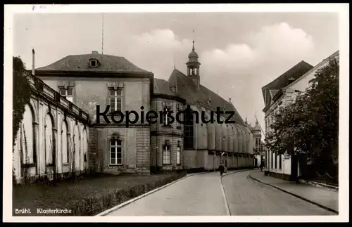 ALTE POSTKARTE BRÜHL BEI KÖLN KLOSTERKIRCHE KLOSTER KIRCHE Ansichtskarte AK cpa postcard