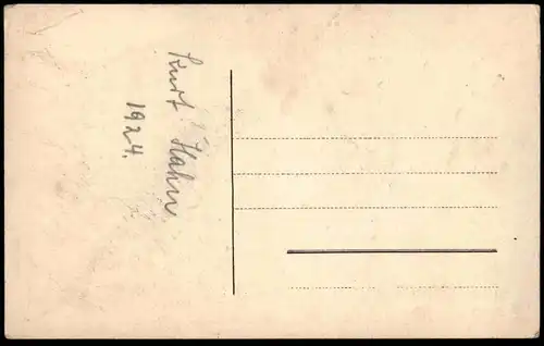 ALTE POSTKARTE WARENDORF ABITURIENTIA 1924 RITTER PFERD TOTENSCHÄDEL Abitur Abi Studentica Studentika skull crane AK cpa