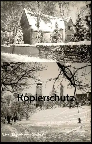 ALTE POSTKARTE ALTES BOGENHAUSER KIRCHERL KIRCHE BOGENHAUSEN MÜNCHEN SCHNEE WINTER Ansichtskarte AK cpa postcard
