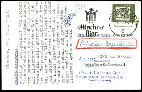 ALTE POSTKARTE ALTES BOGENHAUSER KIRCHERL KIRCHE BOGENHAUSEN MÜNCHEN SCHNEE WINTER Ansichtskarte AK cpa postcard