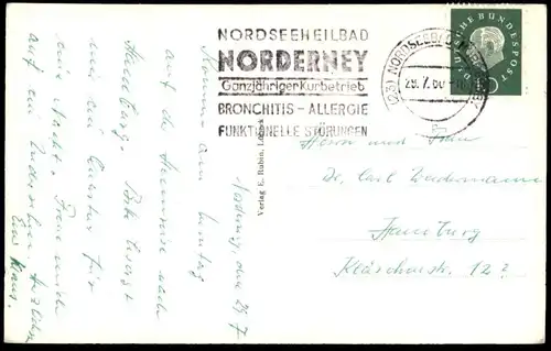 ALTE POSTKARTE NORDERNEY STRANDSTRASSE MIT SCHUCHARD'S HOTEL SCHUCHARDT'S HANSA HOTEL BIERSTUBEN Ansichtskarte postcard