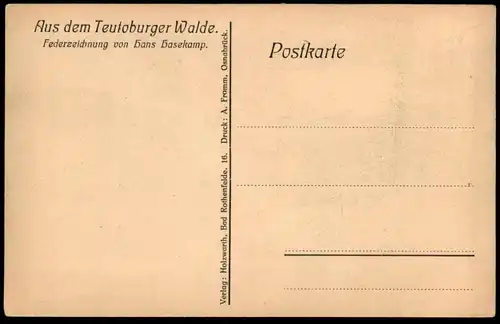 ALTE KÜNSTLER POSTKARTE TECKLENBURG EINGANG ZUR BURG FEDERZEICHNUNG VON HANS HASEKAMP Ansichtskarte AK cpa postcard