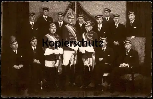 ALTE FOTO POSTKARTE LEIPZIG STUDENTENVERBINDUNG STUDENTEN Studentica Studentika Ansichtskarte AK cpa photo postcard