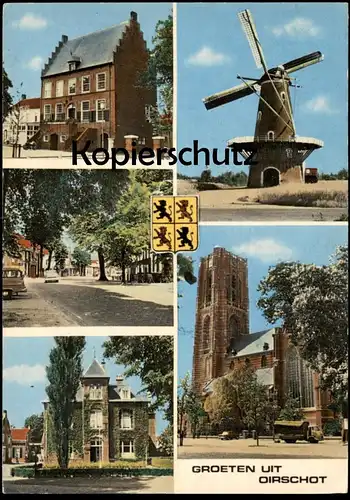 ÄLTERE POSTKARTE GROETEN UIT OIRSCHOT MOLEN WINDMÜHLE Mühle Mill Moulin Windmill LKW pickup Ansichtskarte cpa postcard