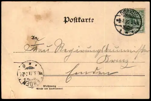 ALTE POSTKARTE GRUSS VOM NORDSEESTRAND SCHOLLENFISCHER AUF DEM WATT BORKUM 1899 Fischer Ansichtskarte AK cpa postcard