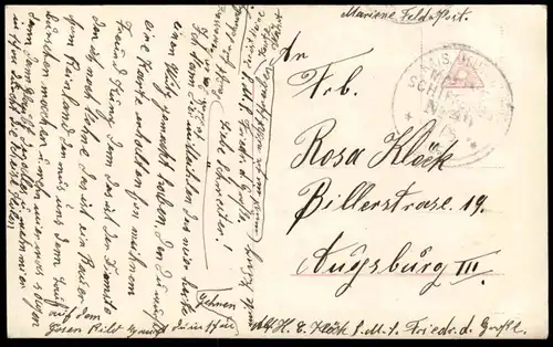 ALTE POSTKARTE TSINGTAU WIR WOLLEN ES NIEMALS VERGESSEN F. KASKELINE Tsingtao Qingdao Schlange snake postcard China cpa