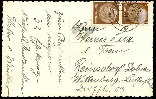 ALTE FOTO POSTKARTE KOLONIALWARENLADEN STEMPEL STEINBACH HALLENBERG MAGGI ECKSTEIN ATA XOX MIDAL KNORR GESCHÄFT AK photo