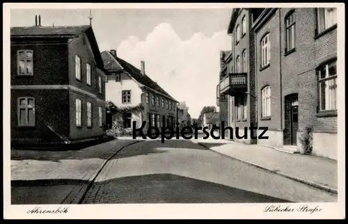 ALTE POSTKARTE AHRENSBÖK LÜBECKER STRASSE Kreis Ostholstein Ansichtskarte AK cpa postcard