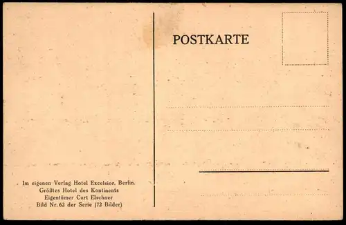 ALTE POSTKARTE BERLIN HOTEL EXCELSIOR WEINKELLER MOSELWEIN RHEINWEIN FLASCHE Curt Elschner Ansichtskarte AK cpa postcard