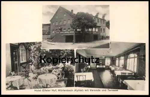 ÄLTERE POSTKARTE MÜRLENBACH HOTEL EIFELER HOF KYLLTAL BESITZER HEINRICH HAMMEL EIFEL GEROLSTEIN Ansichtskarte postcard