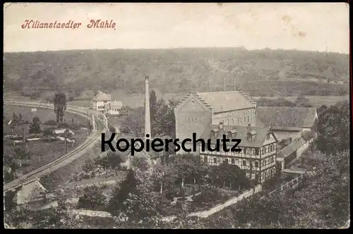 ALTE POSTKARTE KILIANSTAEDTER MÜHLE KILIANSTAEDTEN SCHÖNECK EISENBAHNLINIE Thylmann Ansichtskarte AK cpa postcard