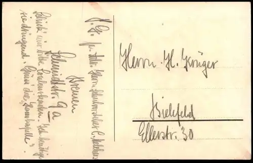 ALTE LITHO POSTKARTE RAVENSBERG SEI'S PANIER BIELEFELD COULEURKARTE BURSCHENSCHAFT Studentica Studentika Ansichtskarte