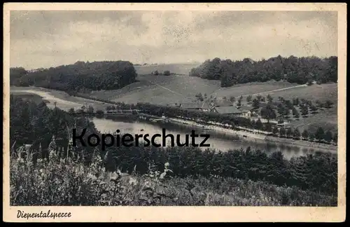 ALTE POSTKARTE DIEPENTALSPERRE TALSPERRE DIEPENTAL LEICHLINGEN RHEINLAND PANORAMA FERNSPRECHER OPLADEN AK postcard